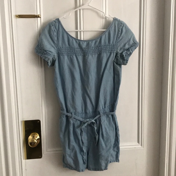 LOFT Chambray Romper - Picture 1 of 5